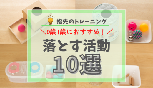 【0歳1歳】落とすのに困ったら用意したいおもちゃ10選