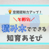 【年齢別】0歳からできる積み木の知育遊び