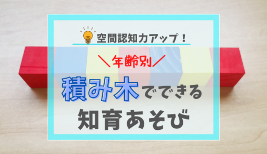 【年齢別】0歳からできる積み木の知育遊び